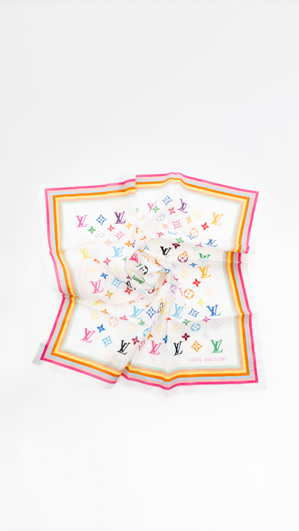 Louis Vuitton X Takashi Murakami Monogram Scarf