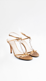 Dior Spell Out Logo Heels  - EU 37