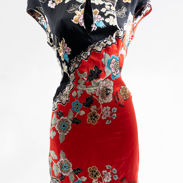 roberto cavalli silk mini dress Roberto Cavalli Silk Mini Dress – Jean Vintage