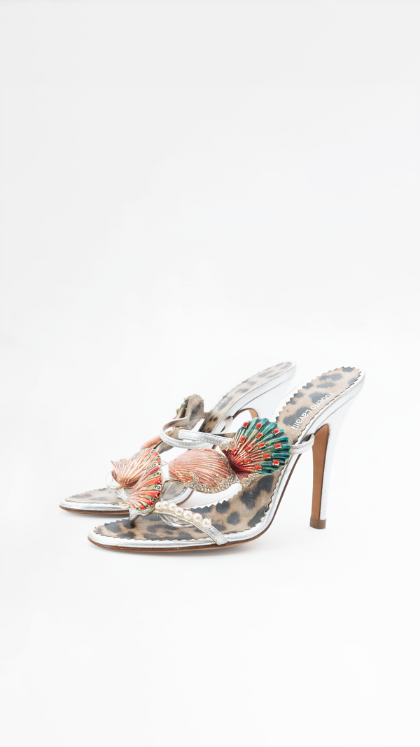 Roberto Cavalli Shell Mules