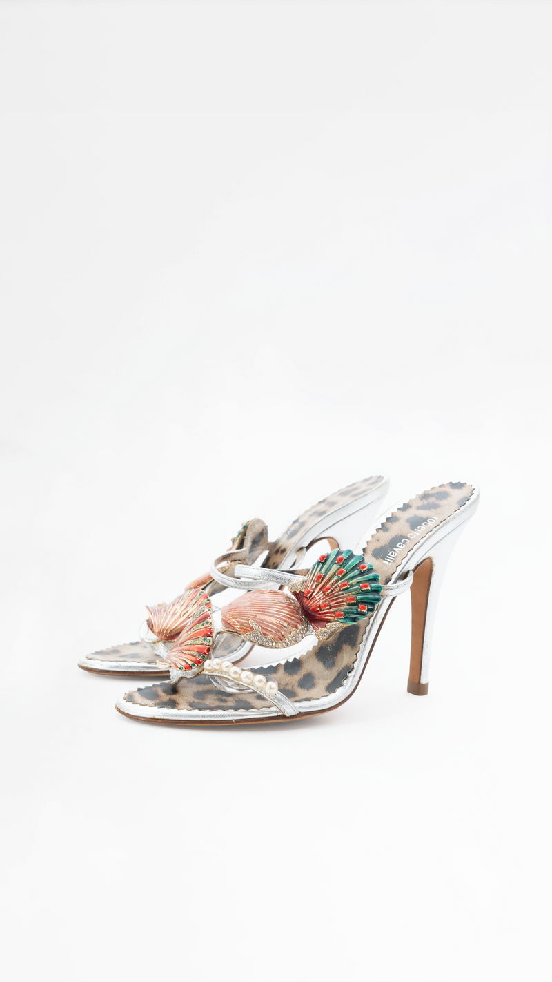 Roberto Cavalli Shell Mules