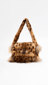 Fendi Leopard Print Fur Bag