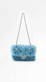 Chanel Shearling Fur Flap Bag