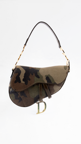 Dior Camo Saddle Bag