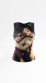 Dolce & Gabbana Renaissance Print Silk Top
