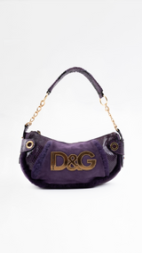 Dolce & Gabbana Suede Shoulder Bag