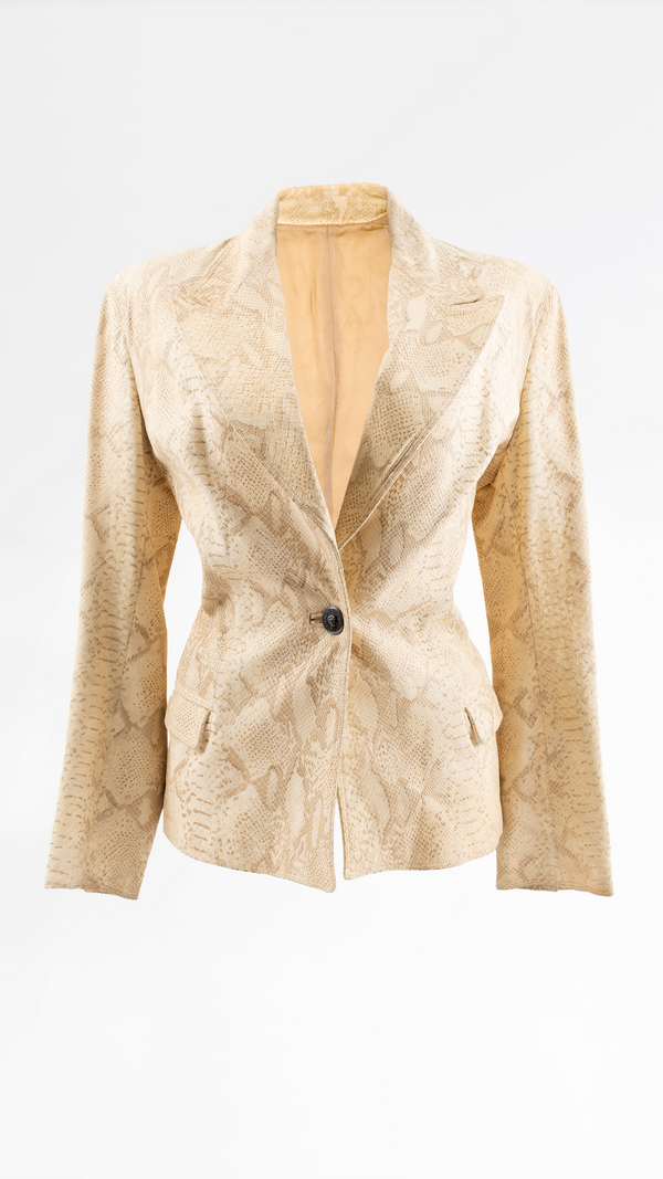 Versace Snakeskin Blazer Jacket