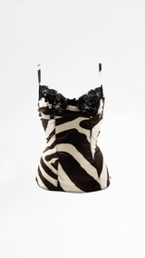 Dolce & Gabbana Zebra Print Tank Top