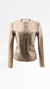 Vintage Python Leather Jacket