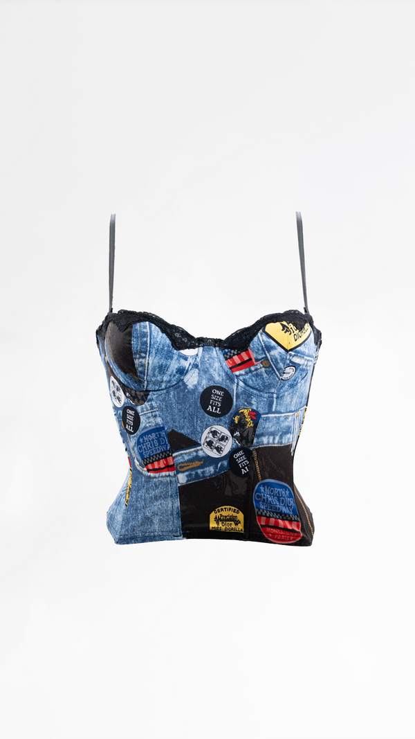 Dior Miss Diorella Trompe L'oeil Bustier Corset Top