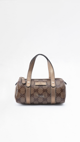 Gucci Monogram Crystal Joy Mini Boston Bag