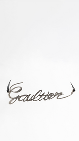 Jean Paul Gaultier Rhinestone Script Belt