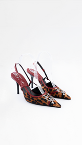 Dior Leopard 'I Love Dior' Heels  - EU 37
