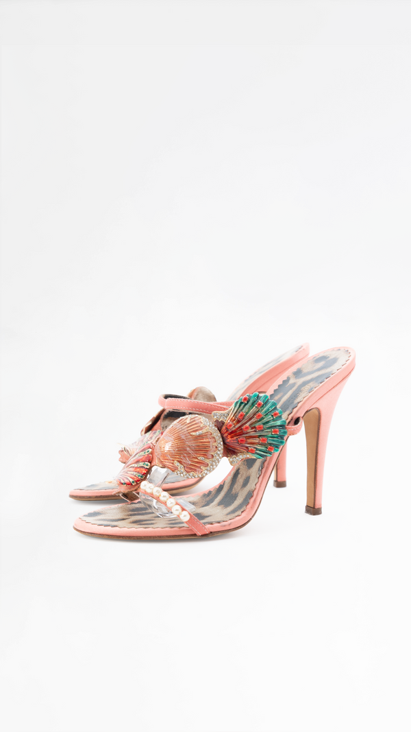 Roberto Cavalli Shell Mules