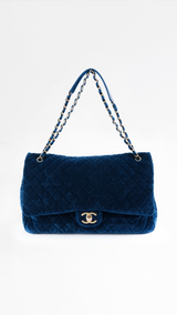 Chanel Velvet XXL Airline Classic Flap Bag