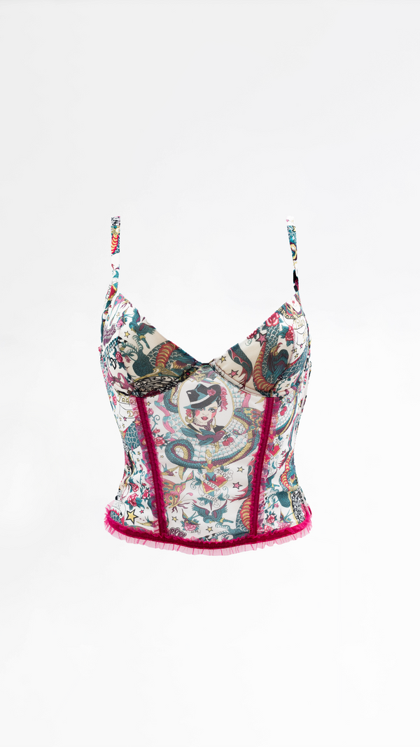Dior Tattoo Logo Corset