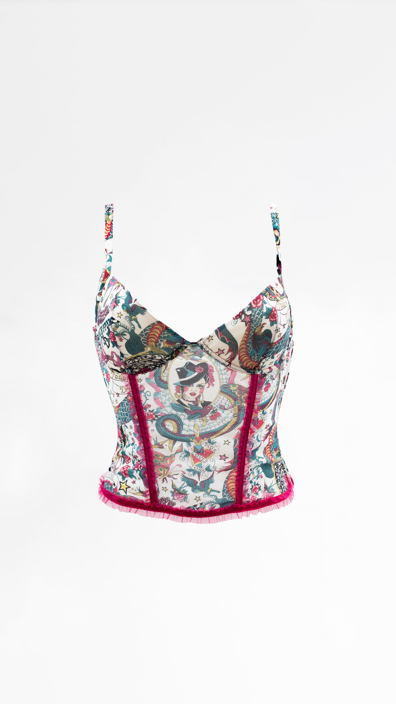 Dior Tattoo Logo Corset