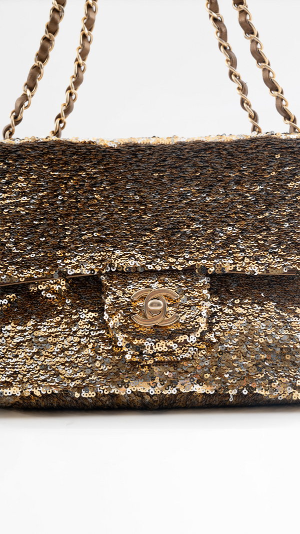 Chanel Sequin Medium Classic Flap Bag