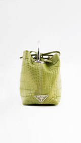 Prada Cleo Crocodile Mini Bag