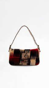 Fendi Velvet Python Baguette