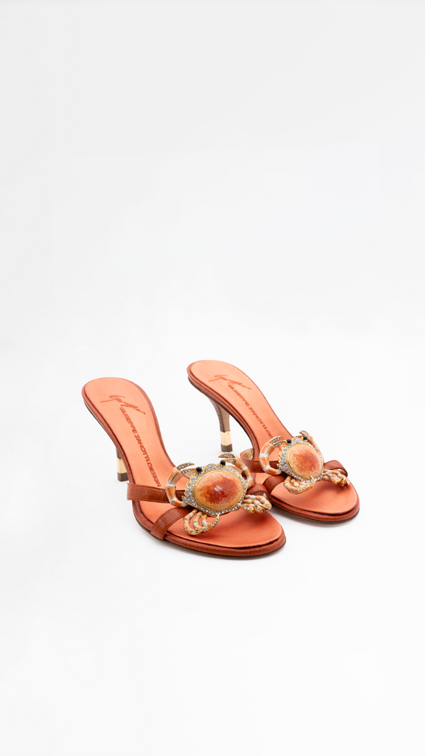 Giuseppe Zanotti Rhinestone Crab Heels