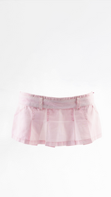 Jean Paul Gaultier Pink Pleated Mini Skirt