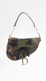 Dior Camo Saddle Bag
