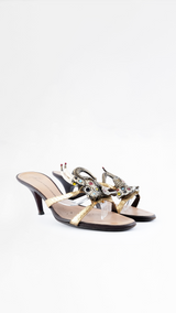 Giuseppe Zanotti Embellished Elephant Heels - EU 40