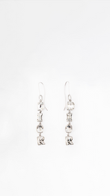 Dior Spell Out Crystal Earrings