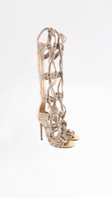 Jimmy Choo Keane Rope Gladiator Heels - EU 38