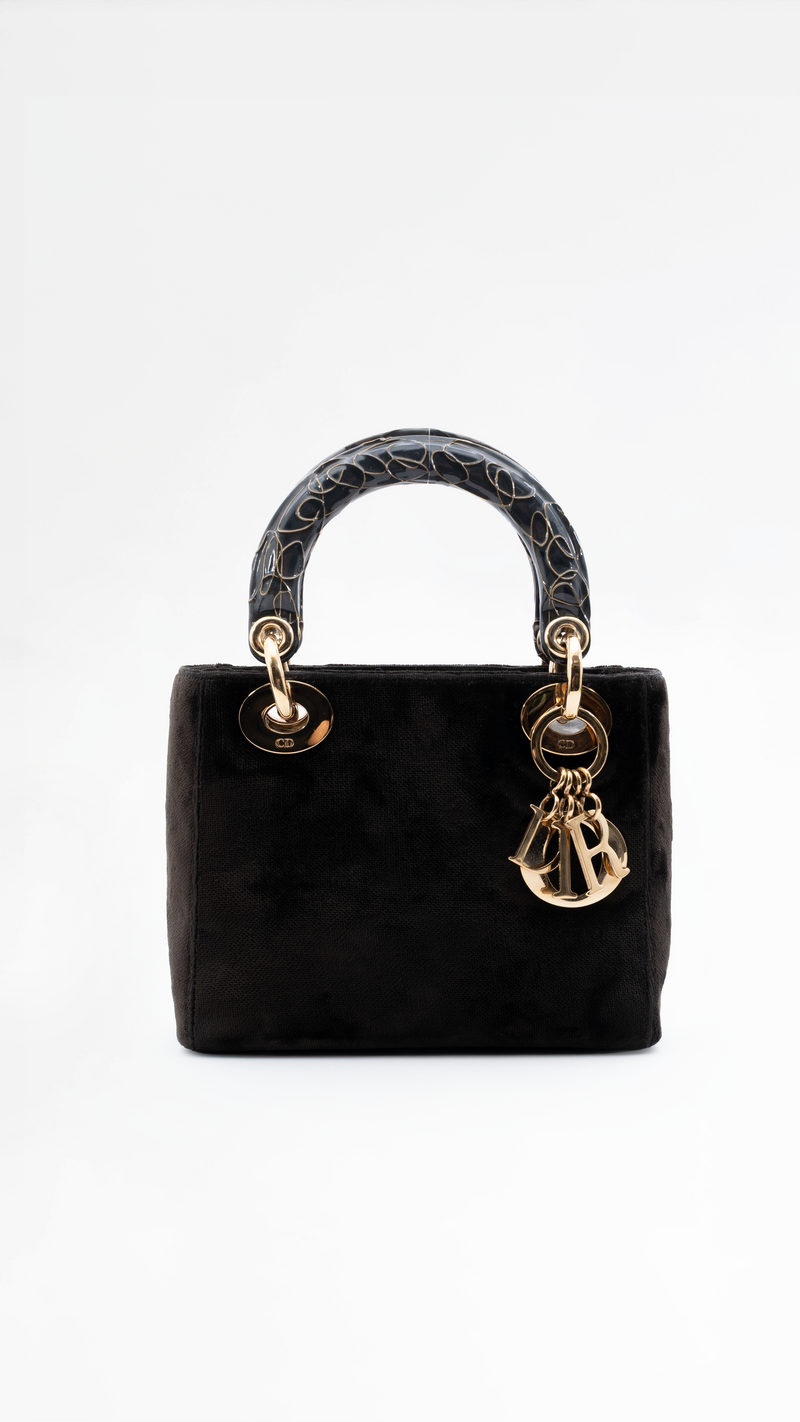 Dior Velvet Lady Dior Bag