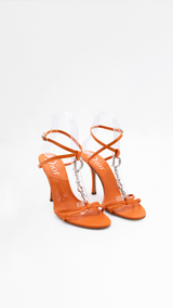 Dior Leather Spell Out Logo Heels