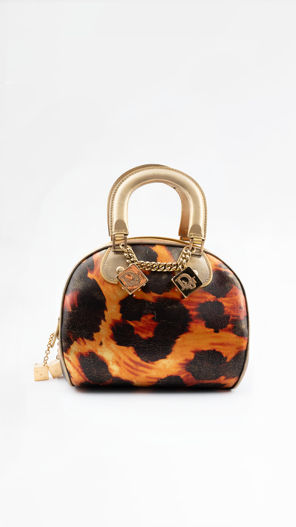 Dior Metalic Gold Gambler Bag