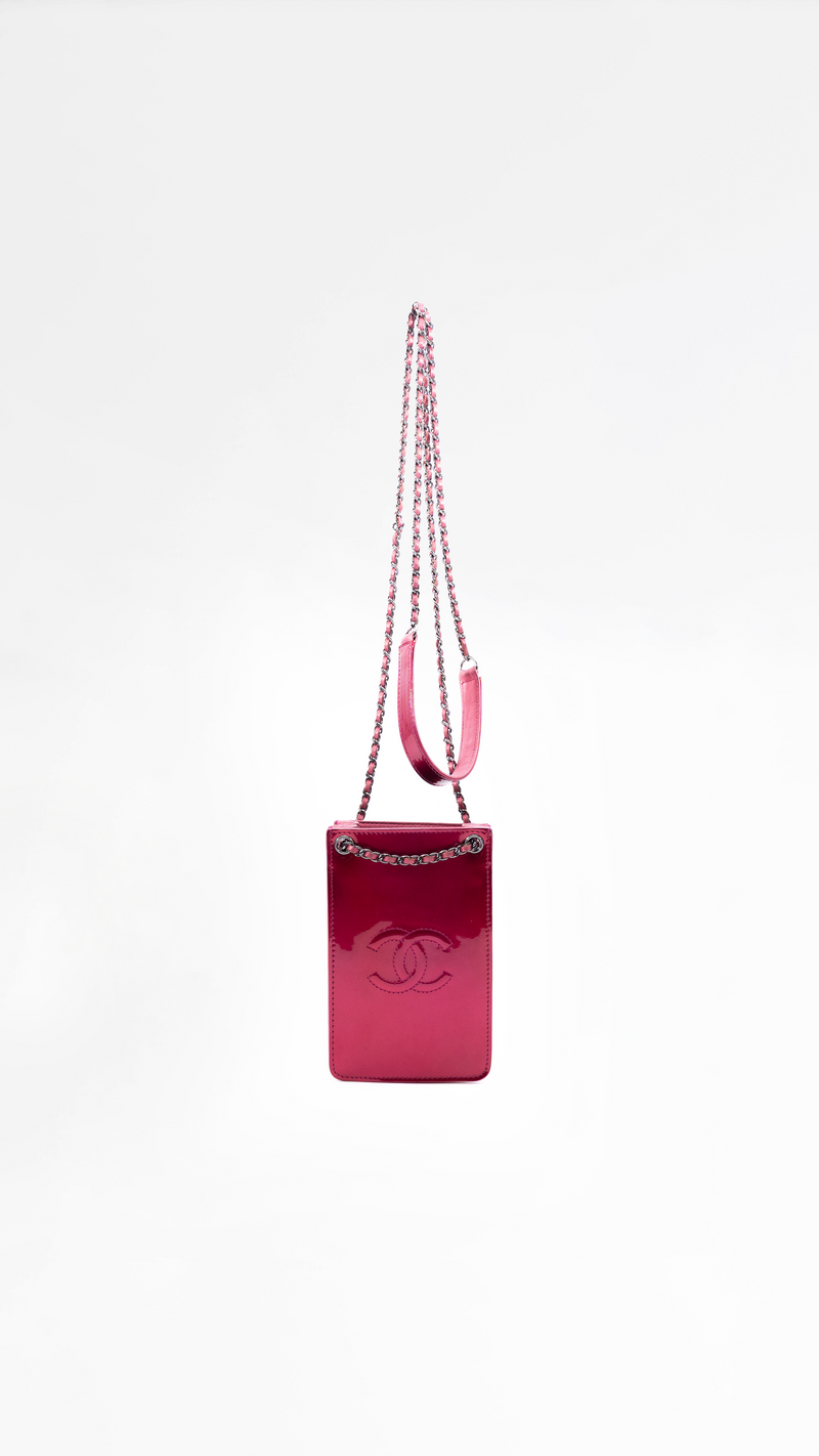 Chanel Patent Leather CC Chain Shoulder Bag