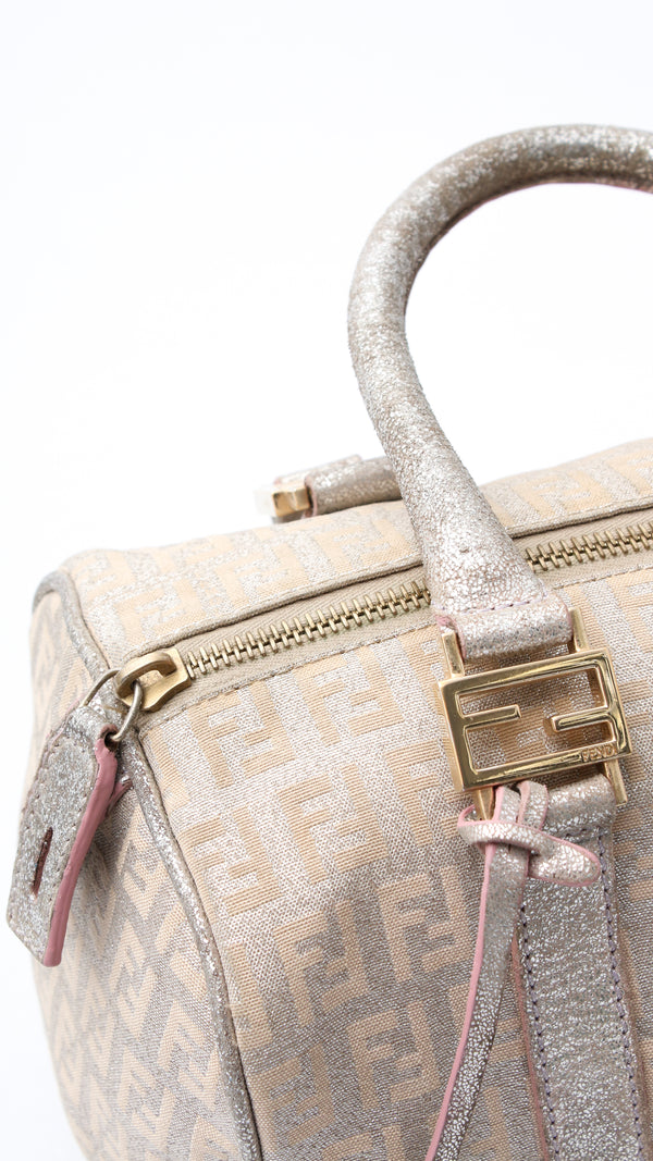 Fendi Forever Zucchino Boston Bag