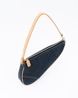 Dior Mini Denim Saddle Bag