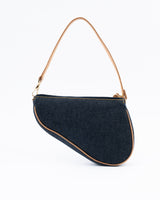 Dior Mini Denim Saddle Bag