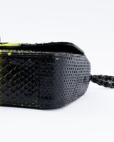 Chanel Exotic Python Leather Mini Rectangle Classic Flap Bag