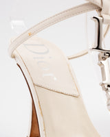 Dior Spell Out Logo Heels - EU 37
