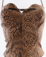 Millesia Vintage Leather Corset