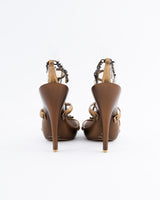 Giuseppe Zanotti Metallic Gold Heels - EU 40.5