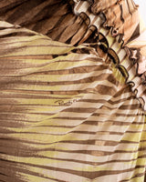 Roberto Cavalli Palm & Orchid Print Dress