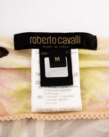 Roberto Cavalli Palm & Orchid Print Dress