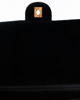 Chanel Velvet Medium Classic Single Flap Bag