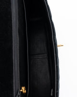 Chanel Velvet Medium Classic Single Flap Bag