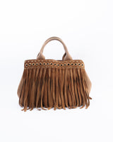 Prada Canapa Fringe Tote Bag