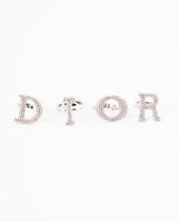 Dior Spell Out Crystal Rings