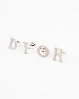 Dior Spell Out Crystal Rings