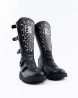 Chanel Leather Motocross Boots - EU 36 RARE