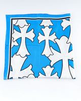 Chrome Hearts Cemetery Cross Silk Scarf